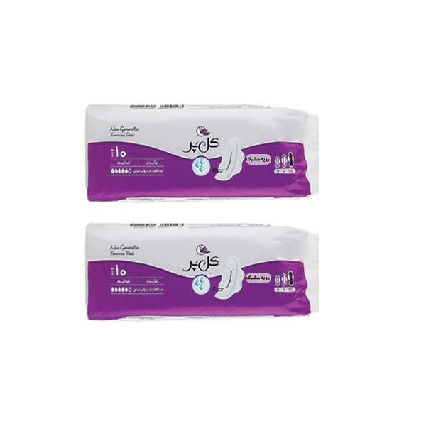 نوار بهداشتی گل پر مدل perforated بسته 2 عددی
