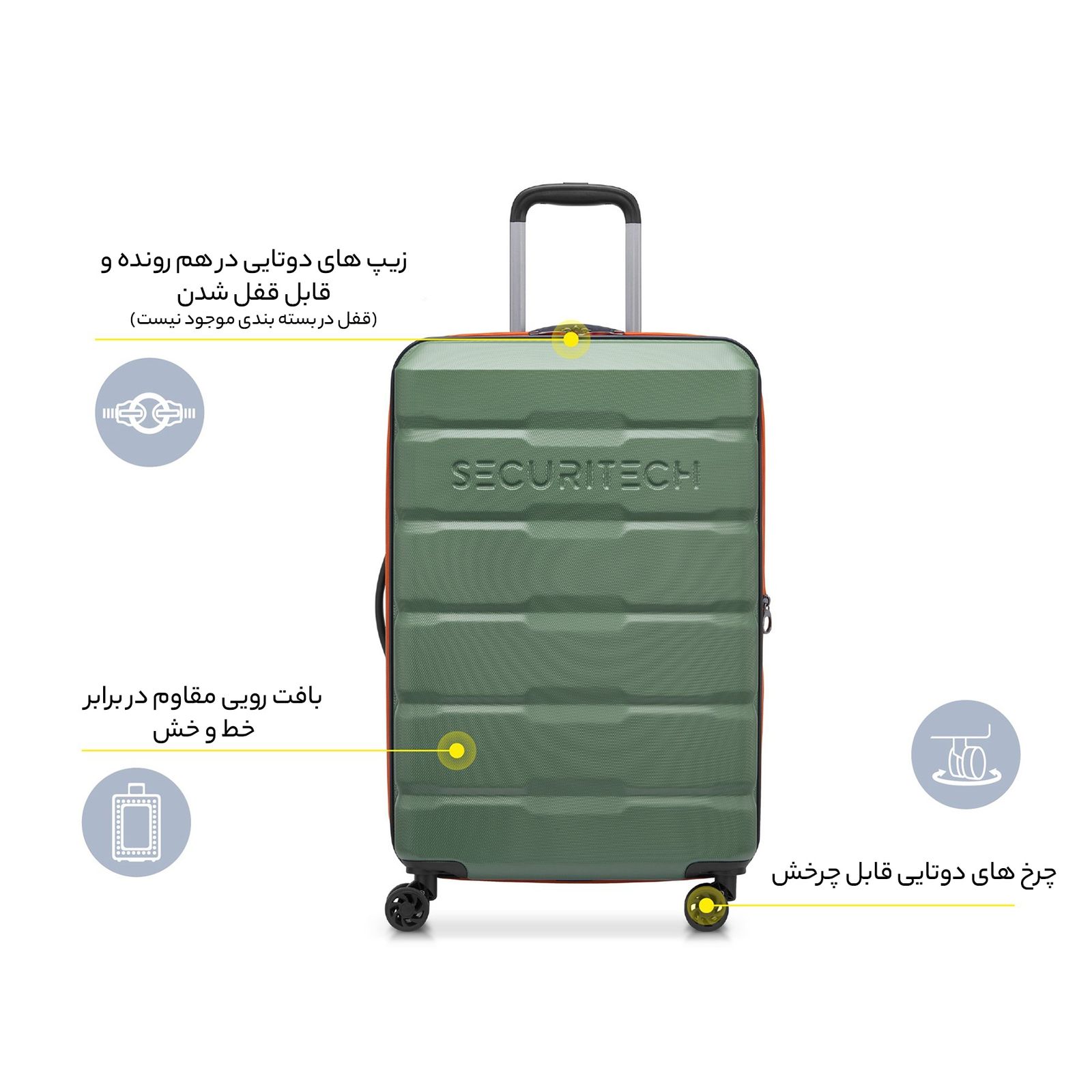 ست سه عددی چمدان دلسی مدل CITADEL SECURITECH کد 40058980 -  - 42