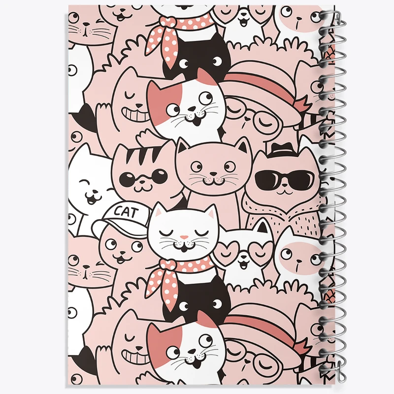 دفتر لیست خرید 50 برگ خندالو طرح گربه (Cat) کد N355