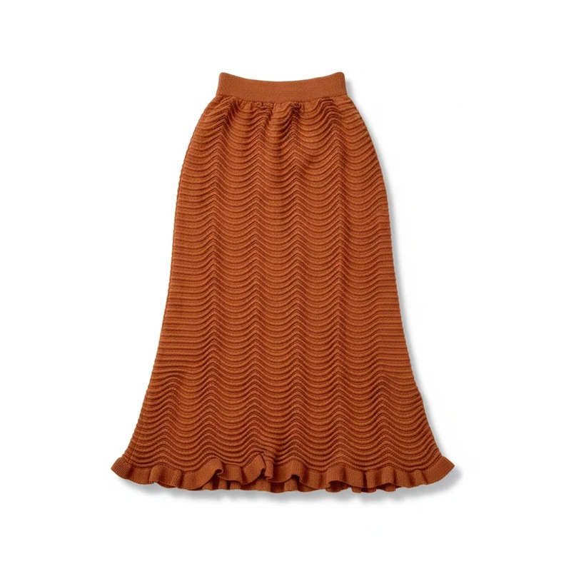 دامن بافت راسته زنانه مدل QOMO