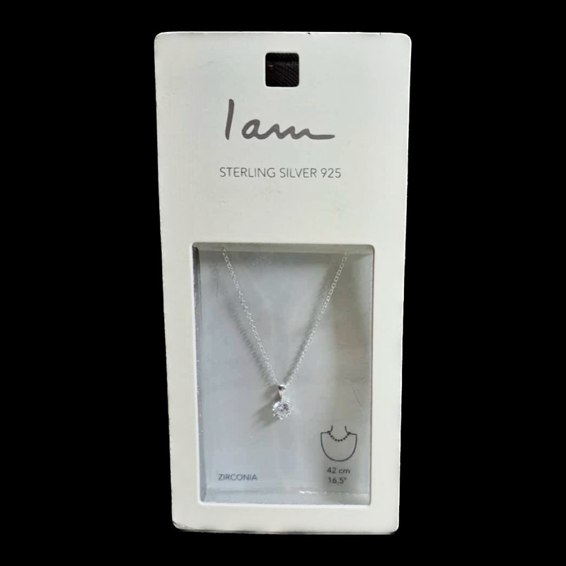 گردنبند نقره زنانه آی ام مدل نگین اصل زیرکونیا 1812 گردنبند نقره زنانه آی ام مدل نگین اصل زیرکونیا 1812