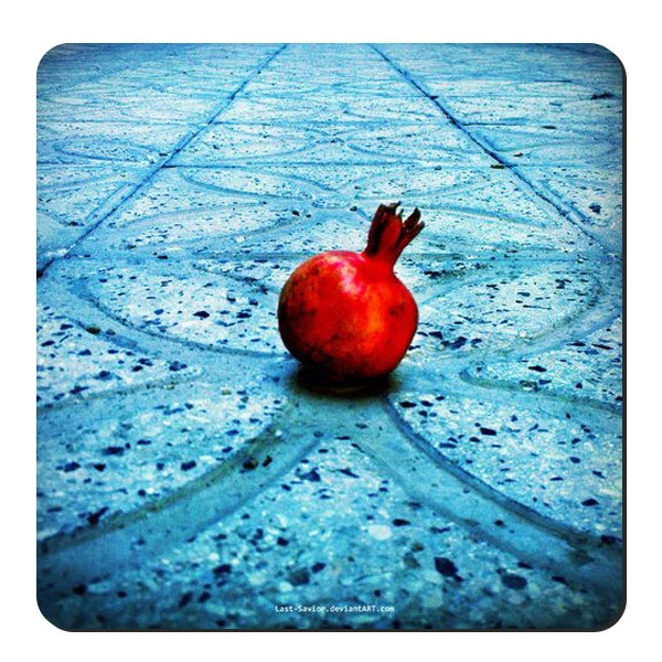  زیر لیوانی طرح انار کد nzl485