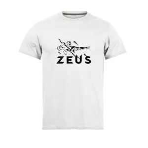 تی شرت آستین کوتاه مردانه مدل zeus_NC1_0272_رنگ سفید