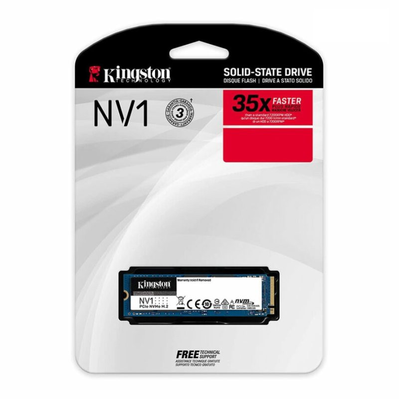 اس اس دی اینترنال کینگستون مدل  NV1 M.2 NVMe PCIe ظرفیت 250 گیگابایت