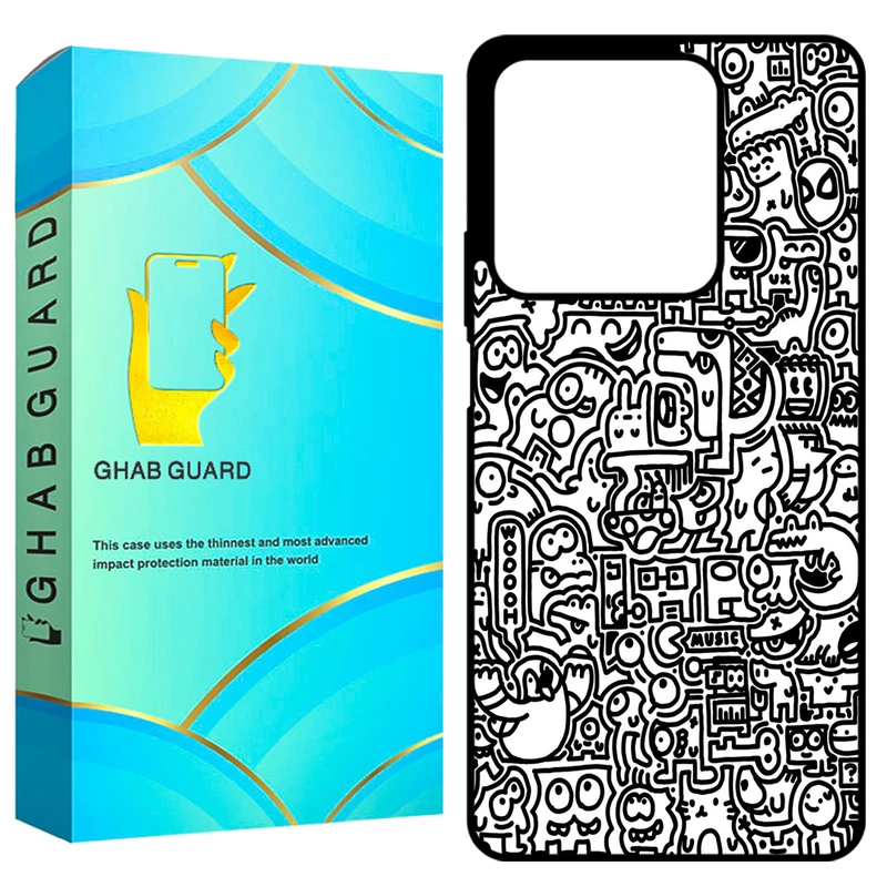 کاور قاب گارد طرح نقاشی مدل GCHPN134 مناسب برای گوشی موبایل شیائومی Redmi Note 13 4G