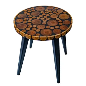میز عسلی گرد مدل ساقه کد st100