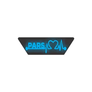 آرم شیشه عقب خودرو طرح ضربان قلب پارس مدل LED B چراغدار