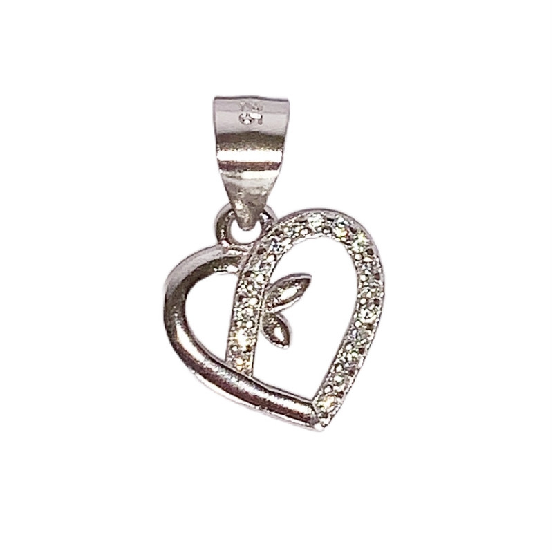 آویز گردنبند نقره مدل قلبی کد N0001