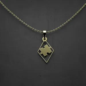 گردنبند طلا 18 عیار زنانه مدوپد مدل پازل کد S2-1-1227