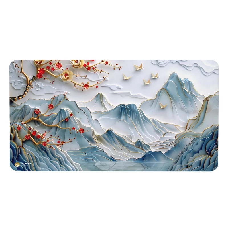 ماوس پد هومرو مدل MX2537 طرح ژاپنی نقاشی سامورایی