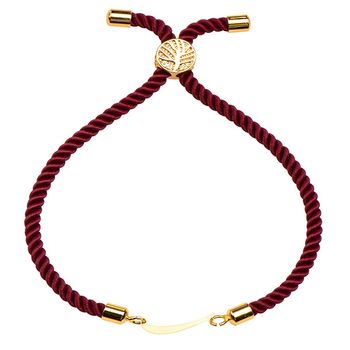 دستبند طلا 18 عیار زنانه کرابو طرح حرف ر مدل Kr2555