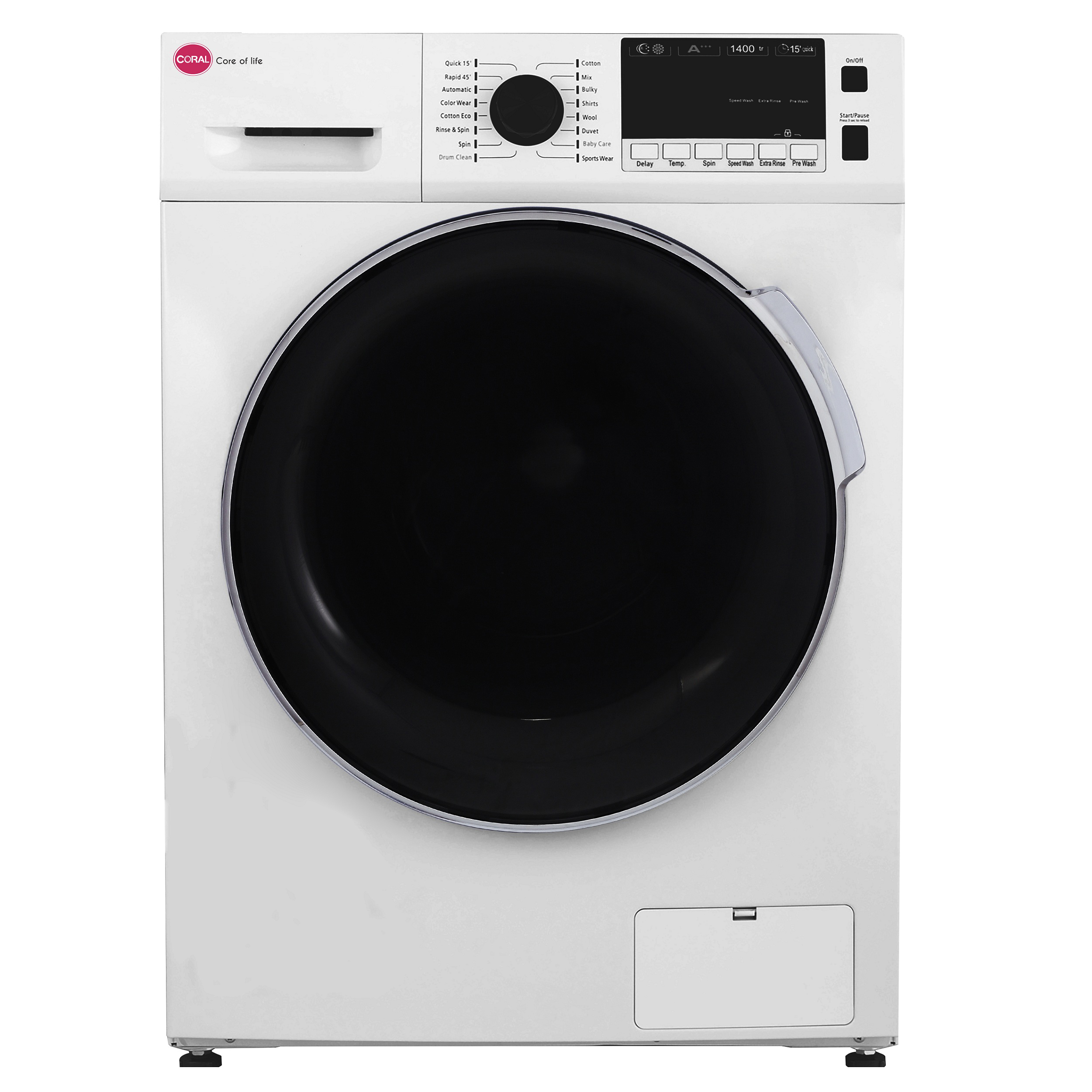 ماشین لباسشویی کرال مدل TFW 29413 ظرفیت 9 کیلوگرم