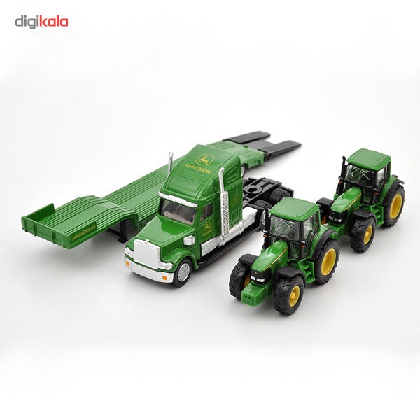 ماشین بازی Siku مدل Low Loader with John Deere Tractors