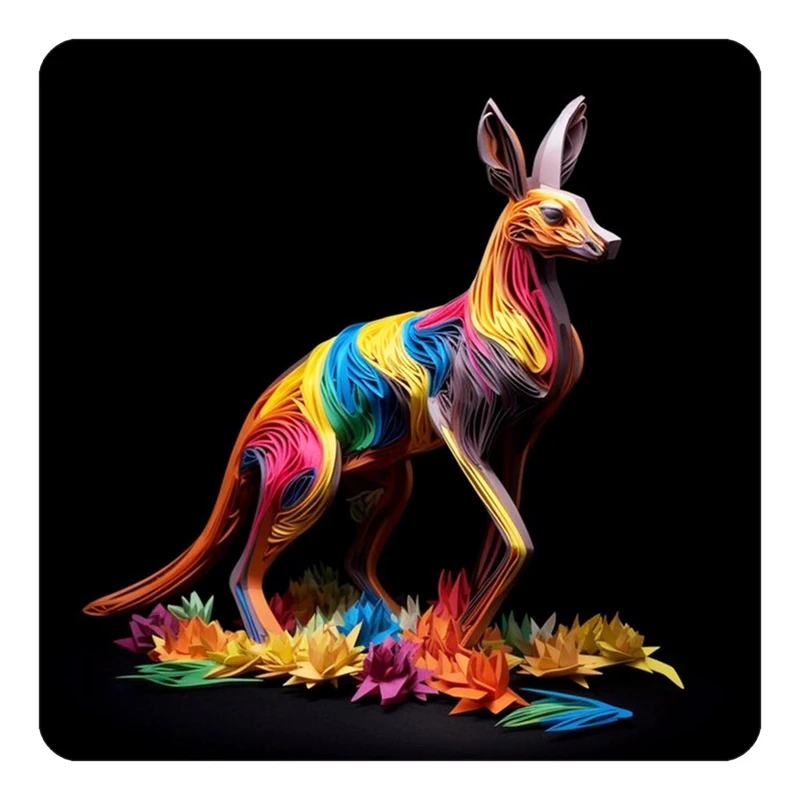 مگنت کاکتی طرح حیوانات رنگی مدل mp25636