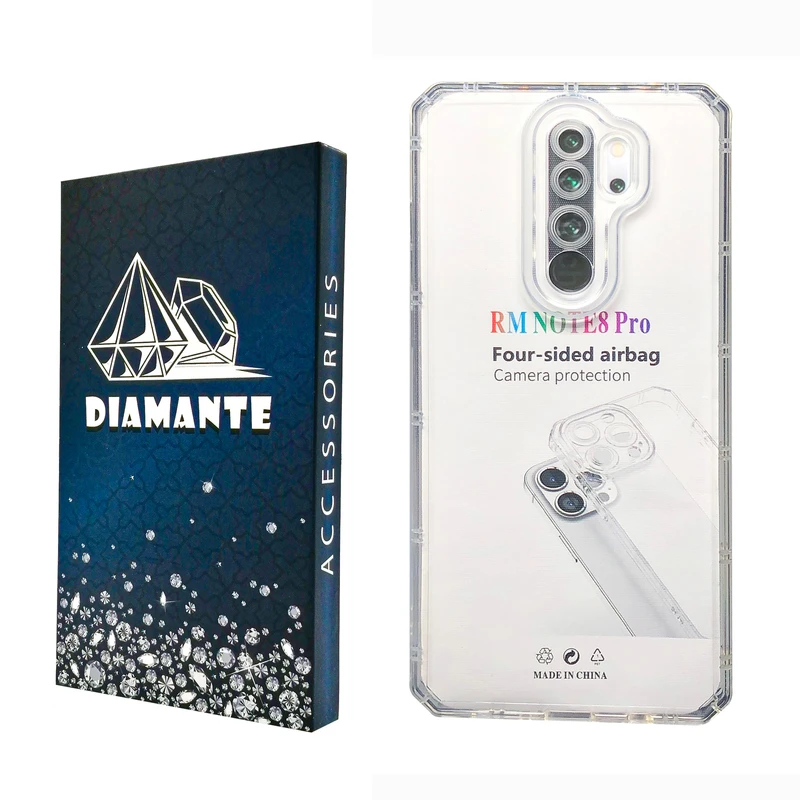 کاور دیامانته مدل Nahid Navy مناسب برای گوشی موبایل شیائومی Redmi Note 8 Pro