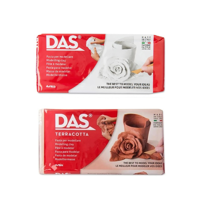 خمیر مجسمه سازی داس مدل air hardening کد 500 بسته 2 عددی