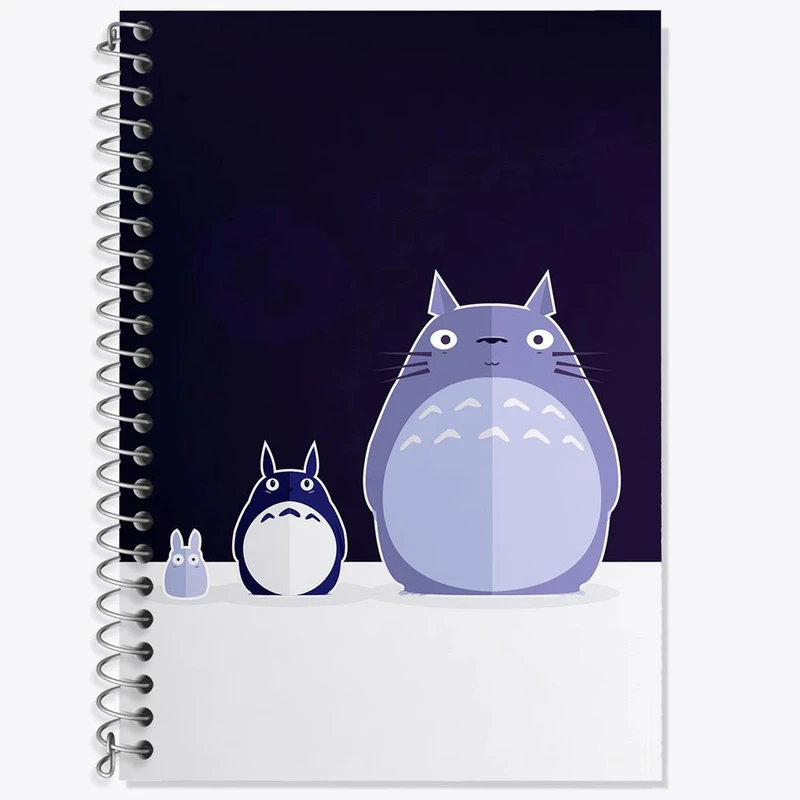 دفتر زبان 50 برگ خندالو مدل سه خط طرح انیمه توتورو Totoro کد 12823