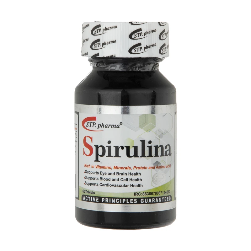 قرص اسپیرولینا اس تی پی فارما بسته 60 عددی 