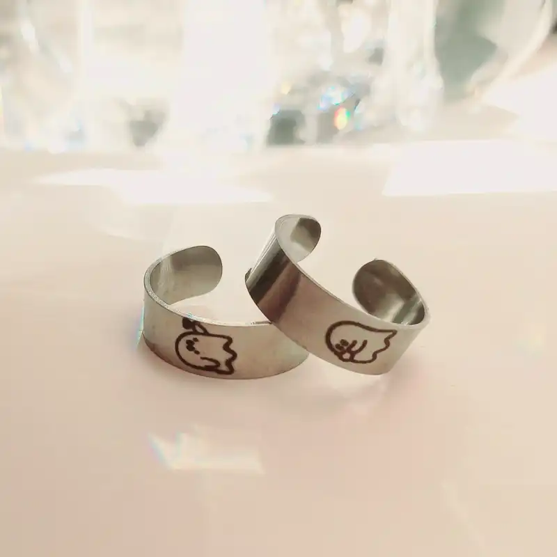 انگشتر مدل دوستی روح و قلب بسته 2 عددی