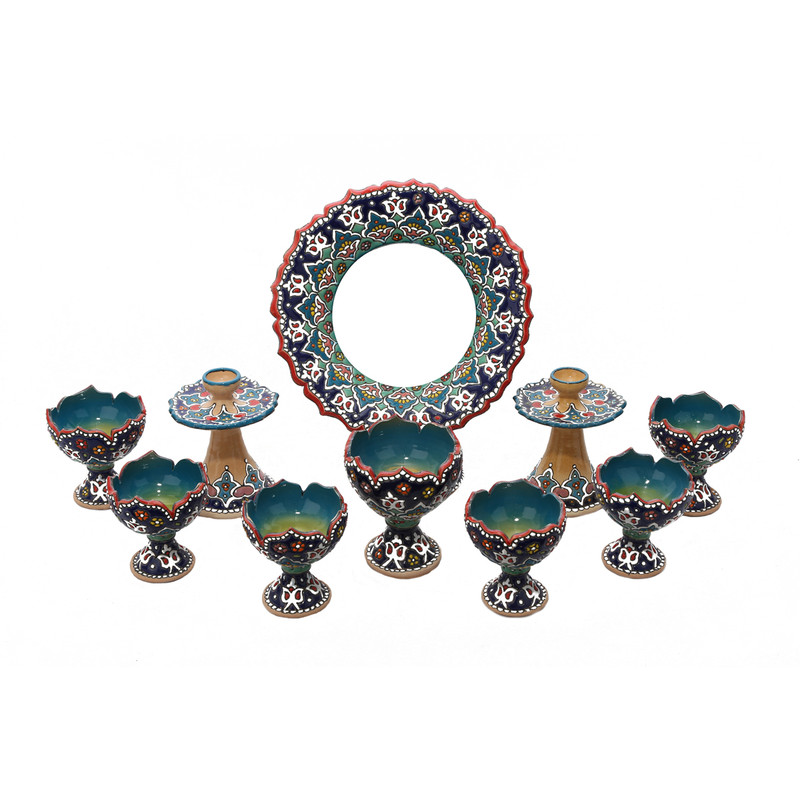 مجموعه ظروف هفت سین  10 پارچه کد NR-011