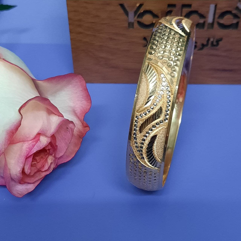 النگو طلا 18 عیار زنانه  گالری یارطلا  مدل ماه کد  AL63-G-1