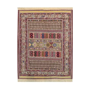 گلیم دستباف یک متری طرح سوزنی مدل AA255