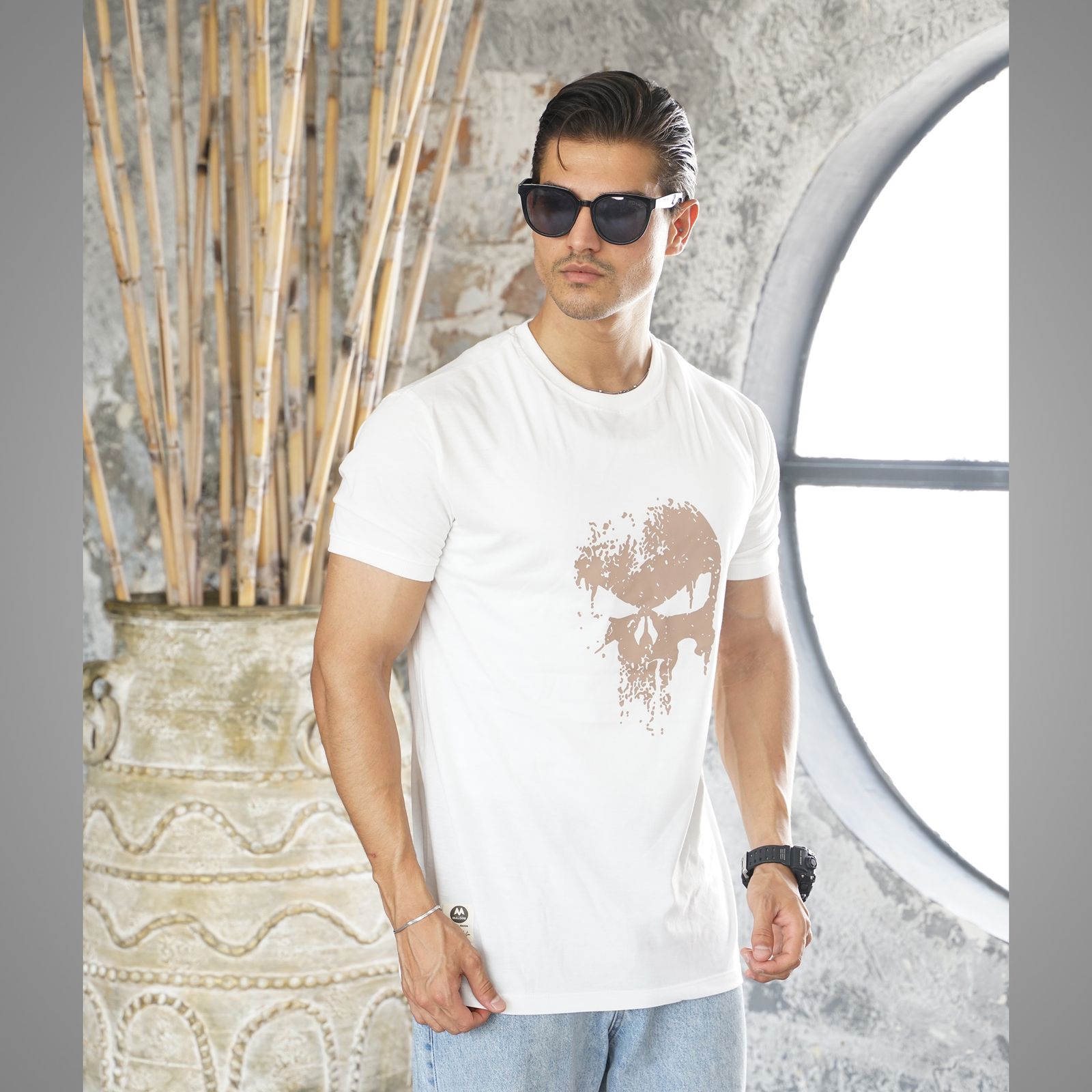 تی شرت آستین کوتاه مردانه مالدینی مدل T+382 -  - 2