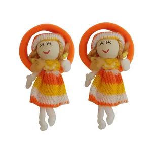 کش مو دخترانه مدل عروسک 2 بسته دو عددی