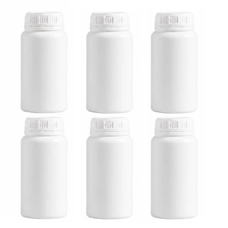 بطری مدل پلی اتیلن استوانه ای گنجایش 0.1 لیتر بسته 6 عددی 