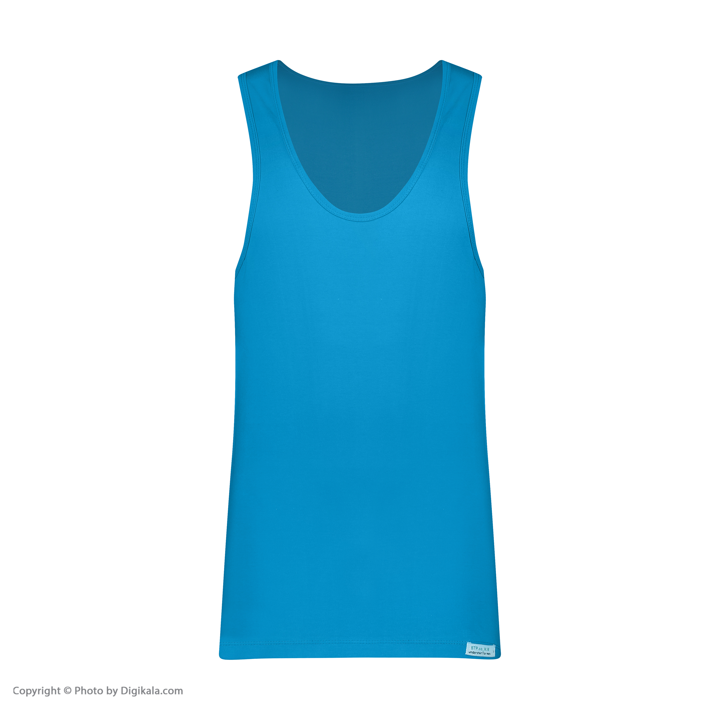زیرپوش رکابی مردانه برهان تن پوش مدل 3-01 رنگ آبی فیروزه ای