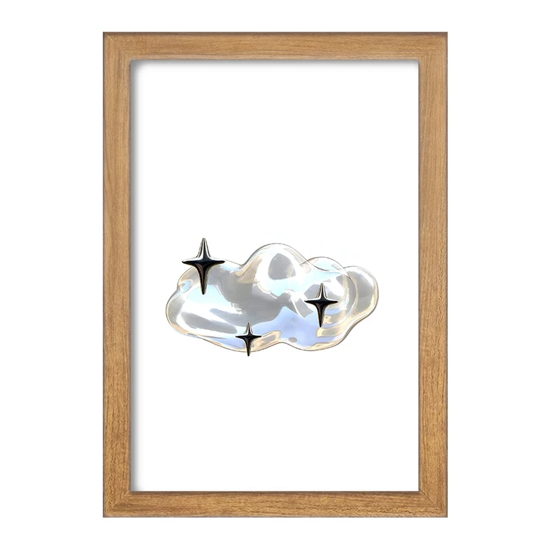 تابلو خندالو مدل ابر کروم کد F3897