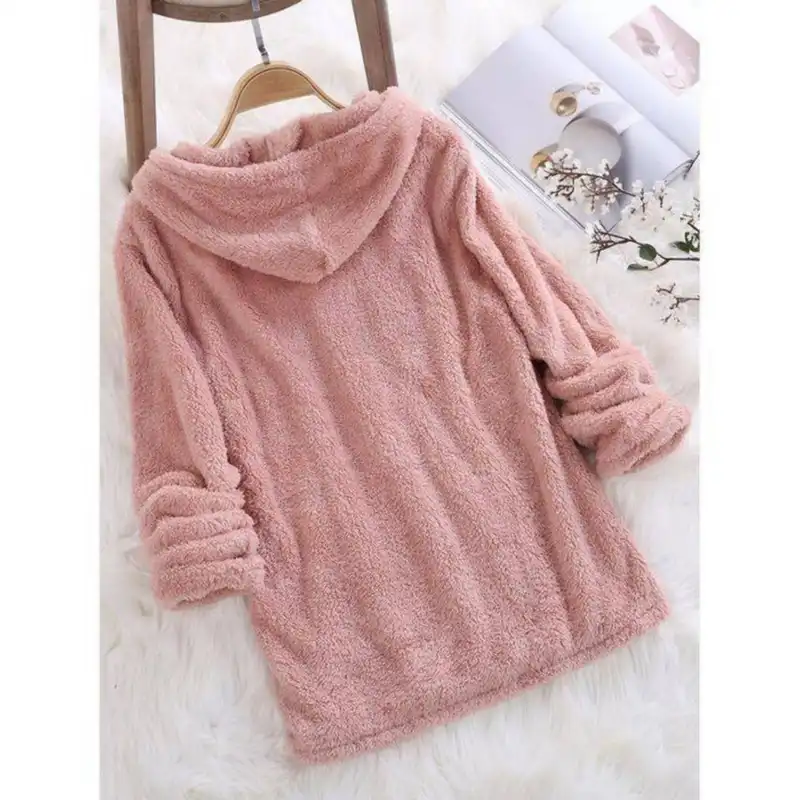 هودی زنانه مدل تدی بلند _K