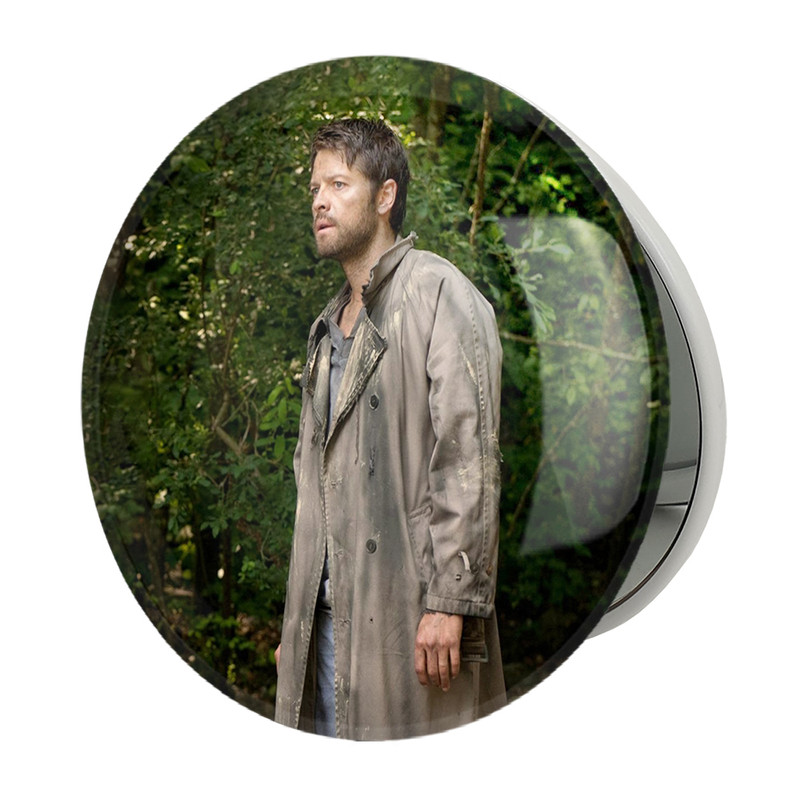 آینه جیبی خندالو طرح کستیل سریال سوپرنچرال Supernatural مدل تاشو کد 24517 