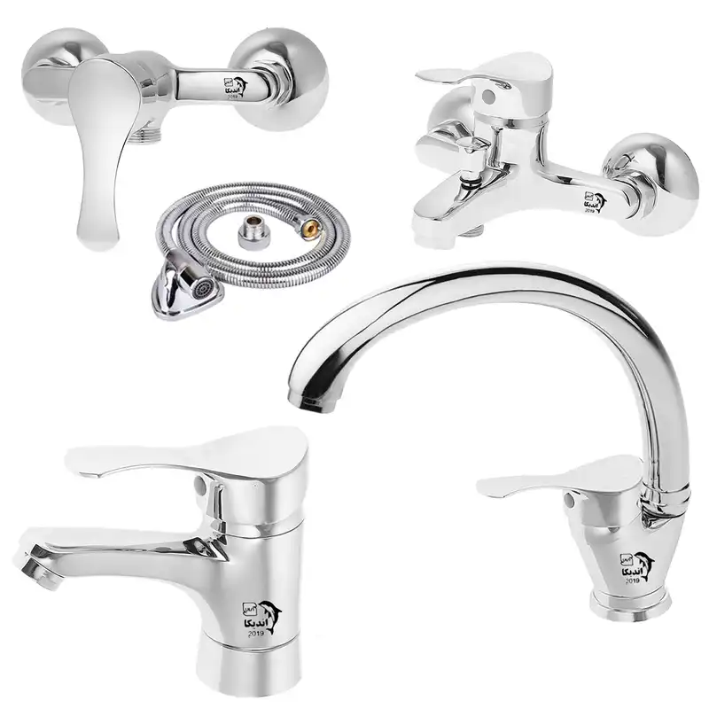 ست شیرآلات اندیکا مدل لاله LC5 مجموعه 5 عددی