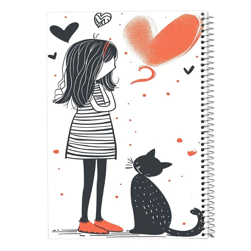 دفتر ژورنال نویسی 50 برگ مدوپد مدل نقطه ای طرح موجودات فانتزی کد DF17084