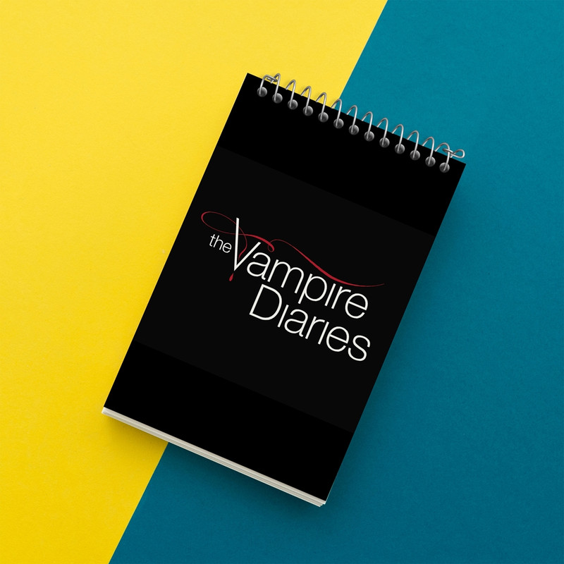 دفتر یادداشت 50 برگ خندالو مدل خاطرات یک خون آشام The Vampire Diaries کد 20245
