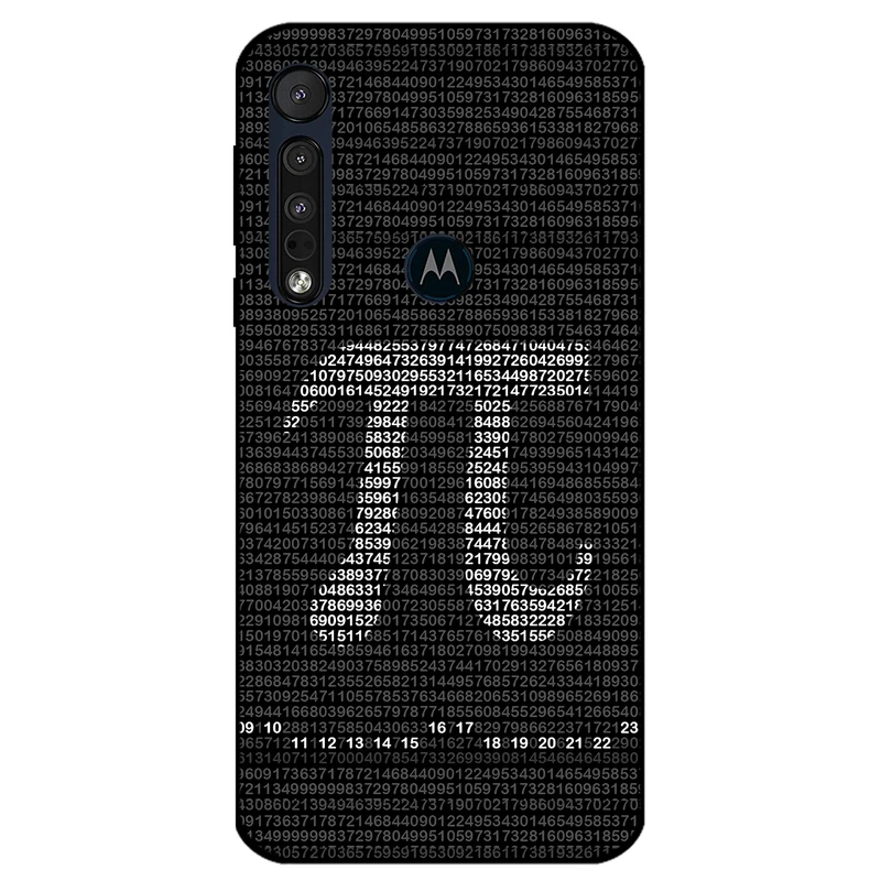 کاور مگافون طرح عدد پی مدل 7240 مناسب برای گوشی موبایل موتورولا Moto G8 Play
