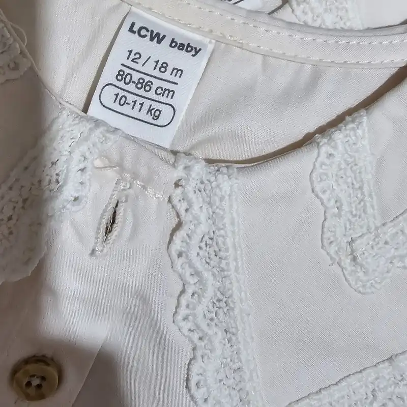 شومیز آستین بلند نوزادی ال سی وایکیکی مدل Dkk-snwt01