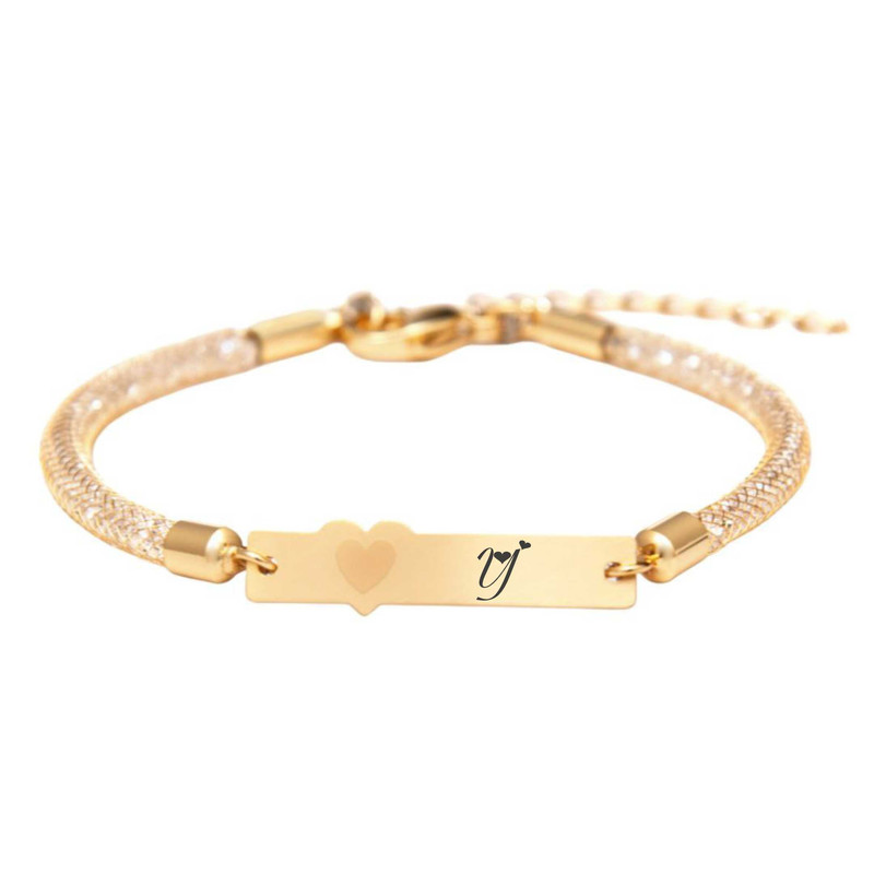 دستبند بند و طلا 18 عیار زنانه لیردا مدل y