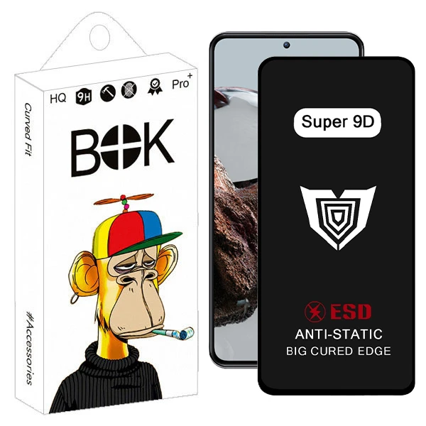 محافظ صفحه نمایش بوک مدل Super 9D Touch مناسب برای گوشی موبایل شیائومی Mi 12T / 12T Pro / Poco F5