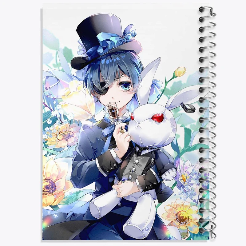 دفتر نت موسیقی 50 برگ خندالو مدل شیل انیمه خادم سیاه Black Butler کد 16341