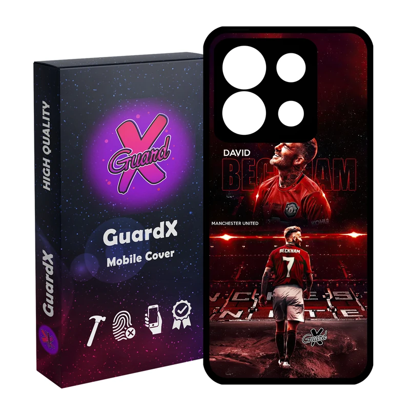 کاور گارد ایکس طرح David Beckham مدل Glass10581 مناسب برای گوشی موبایل شیائومی Redmi Note 13 5G