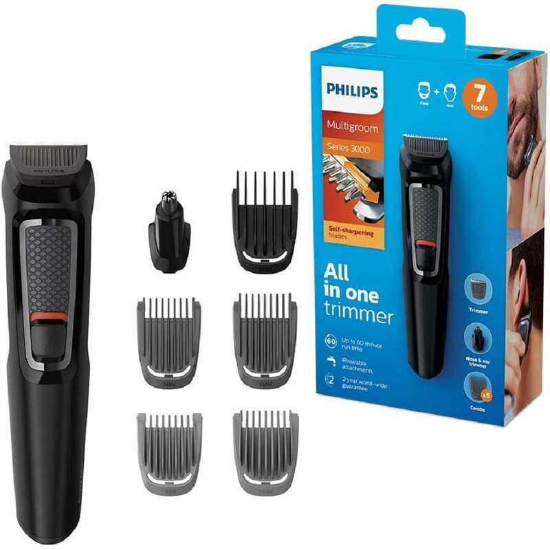 ماشین اصلاح موی سر و صورت فیلیپس سری MG3720 Multigroom مدل 7در1