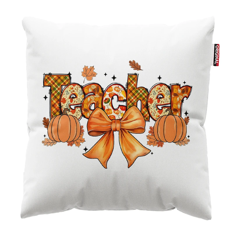 کوسن پاد آفرین مدل پاییز طرح معلم کد PK302712 سایز 30*30 سانتی متر