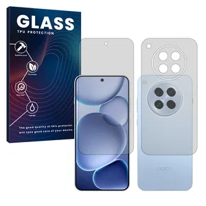 Glass Transparent Hydrogel Screen Protector for Oppo Find X8s mobile phone along with the back protector
