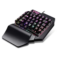کیبورد گیمینگ شیپادو مدل RGBF6، سوییچ ممبران، Tenkeyless، نورپردازی LED RGB