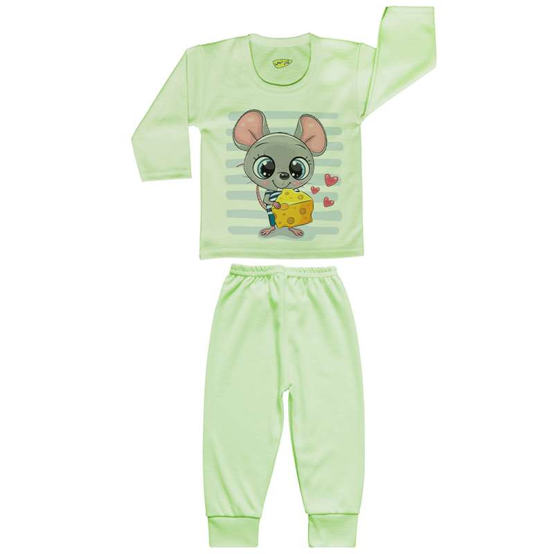 ست تی شرت و شلوار نوزادی کارانس مدل SBSG-3150