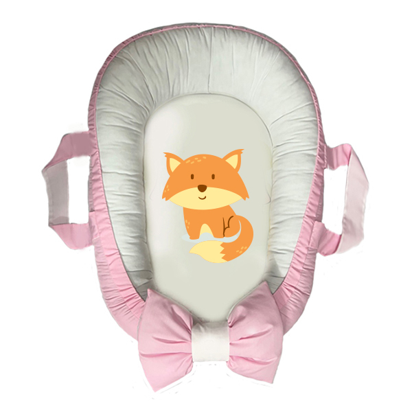 سرویس خواب سه تکه نوزاد مدل گارد محافظ دار طرح روباهی کد 09