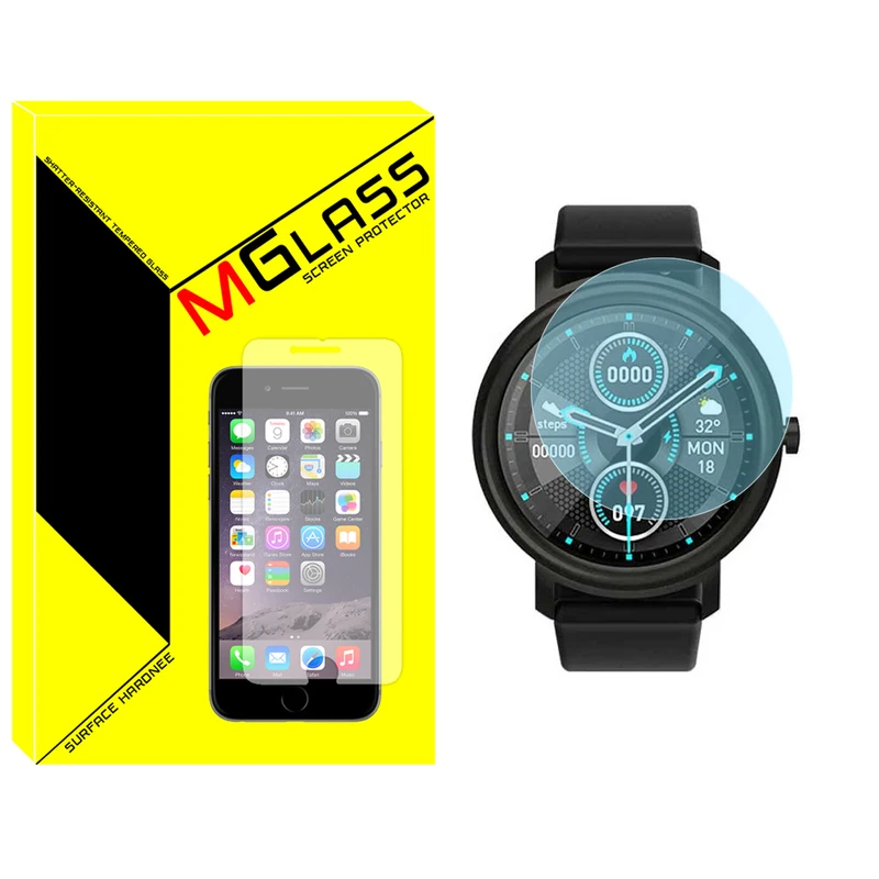 محافظ صفحه نمایش شیشه‌ای ام‌گلس مدل Glass-MG مناسب برای ساعت هوشمند میبرو Air