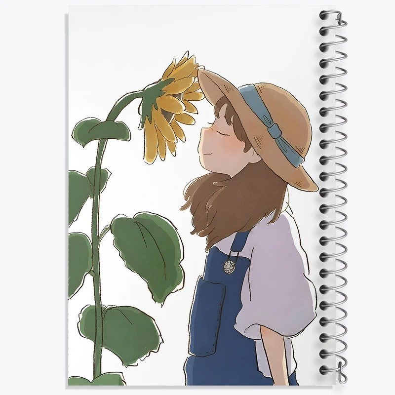 دفتر مشق 100 برگ خندالو طرح دخترانه کد N4359